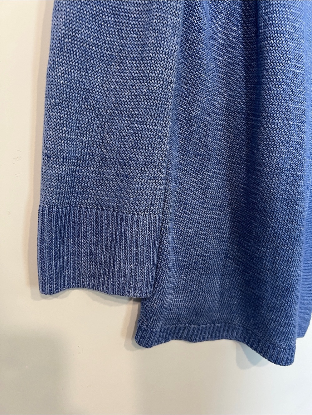 Talbots Linen Open Cardigan in Blue Size 3X - Picture 3 of 6